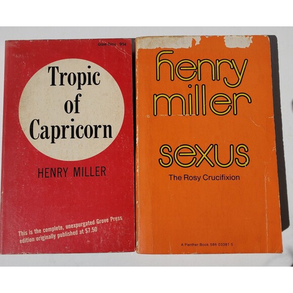 Other - Tropic Of Capricorn & Sexus by Henry Miller Vintage Paperbacks 1961 & 1973
